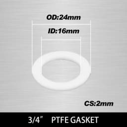White Black 1/2" 3/4" 1"Rubber Ring Silicon PTFE Flat Gasket Sealing Ring Shower Nozzle Hose Pipe Bellows Tube Washer Ring-.-