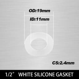 White Black 1/2" 3/4" 1"Rubber Ring Silicon PTFE Flat Gasket Sealing Ring Shower Nozzle Hose Pipe Bellows Tube Washer Ring-.-