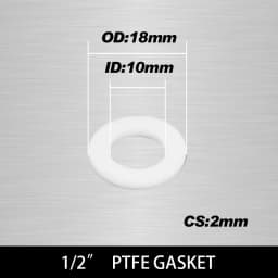 White Black 1/2" 3/4" 1"Rubber Ring Silicon PTFE Flat Gasket Sealing Ring Shower Nozzle Hose Pipe Bellows Tube Washer Ring-.-