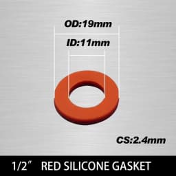 White Black 1/2" 3/4" 1"Rubber Ring Silicon PTFE Flat Gasket Sealing Ring Shower Nozzle Hose Pipe Bellows Tube Washer Ring-.-