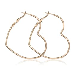 Big Circle Smooth 4cm 6cm 7cm 8cm Women Gold Hyperbole Metal Large Hoop Earrings Brand New High Quality Ear Jewelry Gift Aros