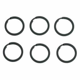 10/20PCS Out Size 15/20/25/28/30/32mm Black Metal Key Chains Split Ring Never Fade High Quaility Key Rings Fit Bag Keychain
