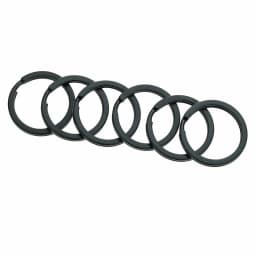 10/20PCS Out Size 15/20/25/28/30/32mm Black Metal Key Chains Split Ring Never Fade High Quaility Key Rings Fit Bag Keychain