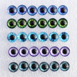 8 10 12 14 16 18 20 25mm Mixed with 5 different Dragon Eyes Pairs Pattern Glass Cabochon Flatback Photo DIY Making Accessories