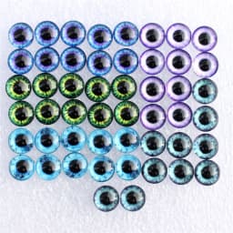 8 10 12 14 16 18 20 25mm Mixed with 5 different Dragon Eyes Pairs Pattern Glass Cabochon Flatback Photo DIY Making Accessories