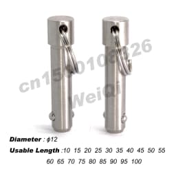 Spring Pins, QUICK RELEASE PINS, Ball Lock Pins, Stainless Steel Pin Dia 5/6/10/12/16/20, Usable Length 10~100mm