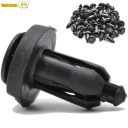 10mm 50Pcs Auto Car Bumper Clips Retainer Fastener Rivet Door Panel Fender Liner For Honda Accord Civic CRV HRV Acura MDX TL