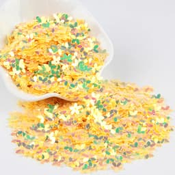 Sequin Matte White Color 10mm Cup Five Finger Flower Sequins Paillettes Sewing Wedding Craft Women Garments Accessories 10g/lot