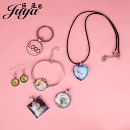 JUYA 10pcs Pendant Cabochon Base DIY Jewelry Making 25mm Inner Size Plated Crafts Setting Necklace Jewellery Findings Accessory