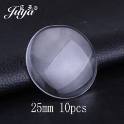 JUYA 10pcs Pendant Cabochon Base DIY Jewelry Making 25mm Inner Size Plated Crafts Setting Necklace Jewellery Findings Accessory