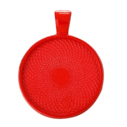 JUYA 10pcs Pendant Cabochon Base DIY Jewelry Making 25mm Inner Size Plated Crafts Setting Necklace Jewellery Findings Accessory