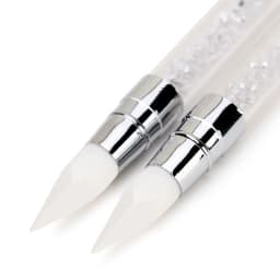 Dual-ended Silicone Sculpture Pen for Nail Art, Easy and Precise Nail Design Tool, 3D Carving Glitter Dotting Brush