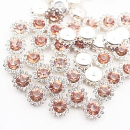 8mm-12mm Sunflower Sewing Claw Rhinestones Crystals Glass Beads Buttons Stones Sew On Rhinestone for Clothes Sewing Accessories