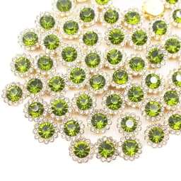 8mm-12mm Sunflower Sewing Claw Rhinestones Crystals Glass Beads Buttons Stones Sew On Rhinestone for Clothes Sewing Accessories
