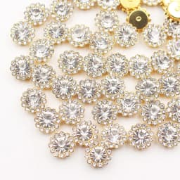8mm-12mm Sunflower Sewing Claw Rhinestones Crystals Glass Beads Buttons Stones Sew On Rhinestone for Clothes Sewing Accessories