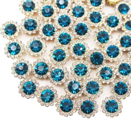 8mm-12mm Sunflower Sewing Claw Rhinestones Crystals Glass Beads Buttons Stones Sew On Rhinestone for Clothes Sewing Accessories