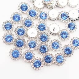 8mm-12mm Sunflower Sewing Claw Rhinestones Crystals Glass Beads Buttons Stones Sew On Rhinestone for Clothes Sewing Accessories