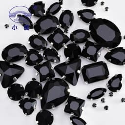 Glitter Mixed Shape Glass Rhinestones For Clothes Pink Flatback Craft Gems Crystal Sew On Rhinestone With Claw 50PCS/PACK S048