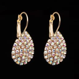 YFJEWE Women Waterdrop Rhinestone Earrings Fashion Crystal Drop Earrings Free Shipping Boucle D'oreille Femme E601