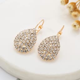 YFJEWE Women Waterdrop Rhinestone Earrings Fashion Crystal Drop Earrings Free Shipping Boucle D'oreille Femme E601