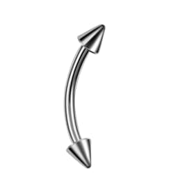 G23 Titanium Epoxy Curved Barbells Eyebrow Rings Piercing Curved Bar Banana Eyebrow Ear Cartilage Tragus Body Piercing Jewelry