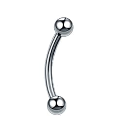 G23 Titanium Epoxy Curved Barbells Eyebrow Rings Piercing Curved Bar Banana Eyebrow Ear Cartilage Tragus Body Piercing Jewelry
