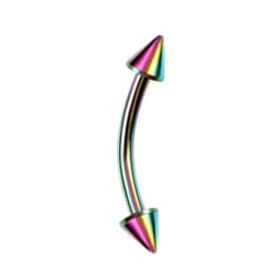 G23 Titanium Epoxy Curved Barbells Eyebrow Rings Piercing Curved Bar Banana Eyebrow Ear Cartilage Tragus Body Piercing Jewelry
