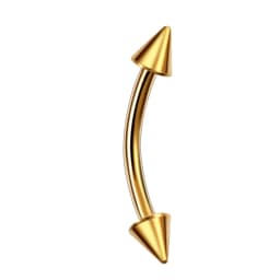 G23 Titanium Epoxy Curved Barbells Eyebrow Rings Piercing Curved Bar Banana Eyebrow Ear Cartilage Tragus Body Piercing Jewelry