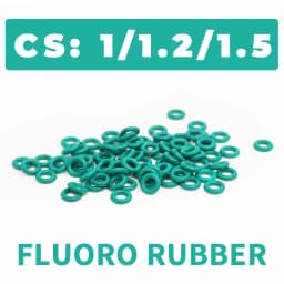 Thickness CS1/1.2/1.5mm Green FKM O-ring FPM Fluorine Rubber Sealing Gasket Elasticity Rubber Washer Ring Spot Wholesale