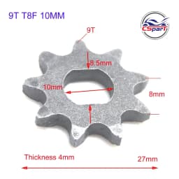 9 10 11 12 13 14 15 Tooth 9T 10T 11T 12T 13T 14T 15T T8F Sprocket 10MM For Razor EVO IZIP 500W 1000W Electric Scooter