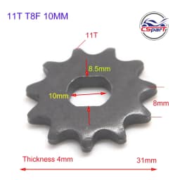 9 10 11 12 13 14 15 Tooth 9T 10T 11T 12T 13T 14T 15T T8F Sprocket 10MM For Razor EVO IZIP 500W 1000W Electric Scooter