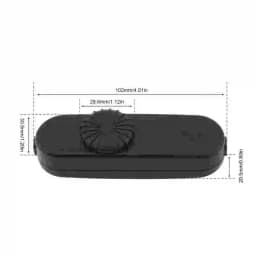 AC 220-240V LED Dimmer Switch Midway Inline Full Range Rotary Dimmer Switch for DIY Power Cords