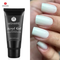 MSHARE Poly Nails Acryl Gel 60ml Builder UV Led Acrylgel Nails Extensions Acrylic Pink White Clear Acrylatic Hema Tpo Free Gel