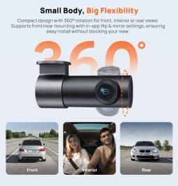 New 70mai Dash Cam M310 Plus 3K 1620P WDR Voice Control 139°FOV Car DVR 70mai M310 Plus 3K Car Recorder Parking Monitor