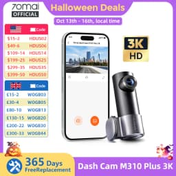 New 70mai Dash Cam M310 Plus 3K 1620P WDR Voice Control 139°FOV Car DVR 70mai M310 Plus 3K Car Recorder Parking Monitor