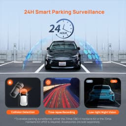 New 70mai Dash Cam M310 Plus 3K 1620P WDR Voice Control 139°FOV Car DVR 70mai M310 Plus 3K Car Recorder Parking Monitor
