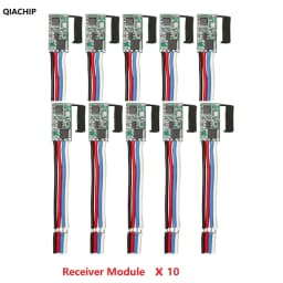 QIACHIP 5pcs 433.92Mhz Universal Wireless DC 3.6V-24V Remote Control Switch 1 CH RF Relay Receiver LED Light Controller DIY Kit