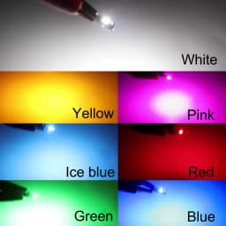10Pcs T5 Led Bulb W3W W1.2W Led Canbus Car Interior Lights Dashboard Warming Indicator Wedge Auto Instrument Lamp 12V