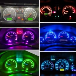 10Pcs T5 Led Bulb W3W W1.2W Led Canbus Car Interior Lights Dashboard Warming Indicator Wedge Auto Instrument Lamp 12V