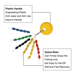 EASY CATCH 150Pcs Rubber Float Stops Space Beans Oval Stopper Connector Line Buoys Fishing Bobber Float for Fishing Accessories