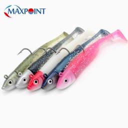 Hot-Sale Soft Lure Kit at 3+1 Jig Head and Soft Body 9cm Shad Blister Package 30g Set Bait Saltwater Fishing Baits Shad
