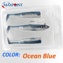Hot-Sale Soft Lure Kit at 3+1 Jig Head and Soft Body 9cm Shad Blister Package 30g Set Bait Saltwater Fishing Baits Shad