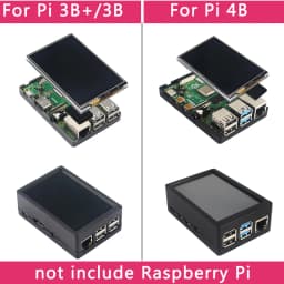 Raspberry Pi 3.5 Touch Screen 480*320 LCD TFT Display Optional ABS Metal Case Cooling Fan for Raspberry Pi 4 Model B or 3B+ 3B