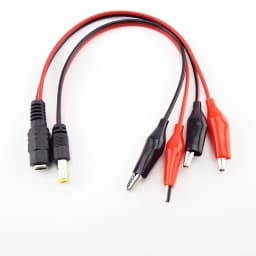 DC Male Female Jack Connector Alligator Clips Crocodile Wire 12V Power Cable To 2 Alligator Clip Connected Voltage 5.5*2.1mm