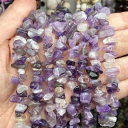 5mm-8mm Natural Amethysts Chips Beads Accessories For Needlework Jewelry Making 15inch Gravel Irregular Beads Diy Bracelets