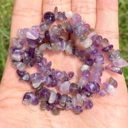 5mm-8mm Natural Amethysts Chips Beads Accessories For Needlework Jewelry Making 15inch Gravel Irregular Beads Diy Bracelets