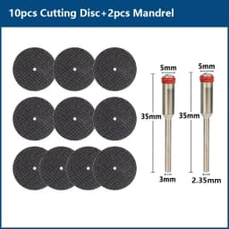 CMCP 32mm Abrasive Cutting Disc With Mandrels Grinding Wheels For Dremel Accesories Metal Cutting Rotary Tool Saw Blade