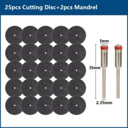 CMCP 32mm Abrasive Cutting Disc With Mandrels Grinding Wheels For Dremel Accesories Metal Cutting Rotary Tool Saw Blade