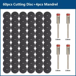 CMCP 32mm Abrasive Cutting Disc With Mandrels Grinding Wheels For Dremel Accesories Metal Cutting Rotary Tool Saw Blade