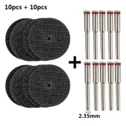 CMCP 32mm Abrasive Cutting Disc With Mandrels Grinding Wheels For Dremel Accesories Metal Cutting Rotary Tool Saw Blade